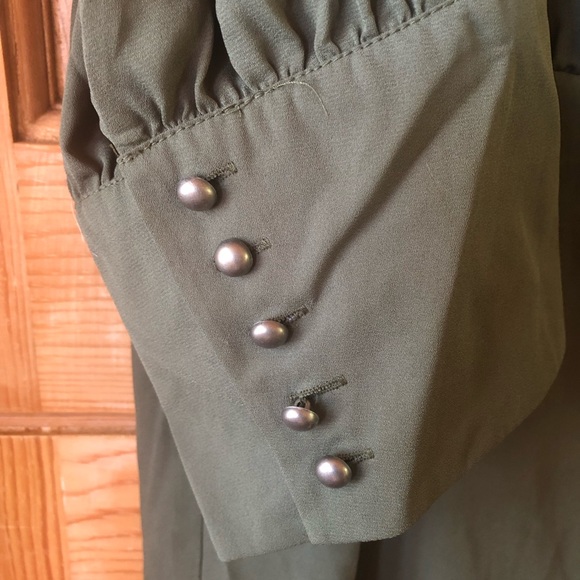 Army Green LANE BRYANT Blouse sz 26 - Picture 5 of 7